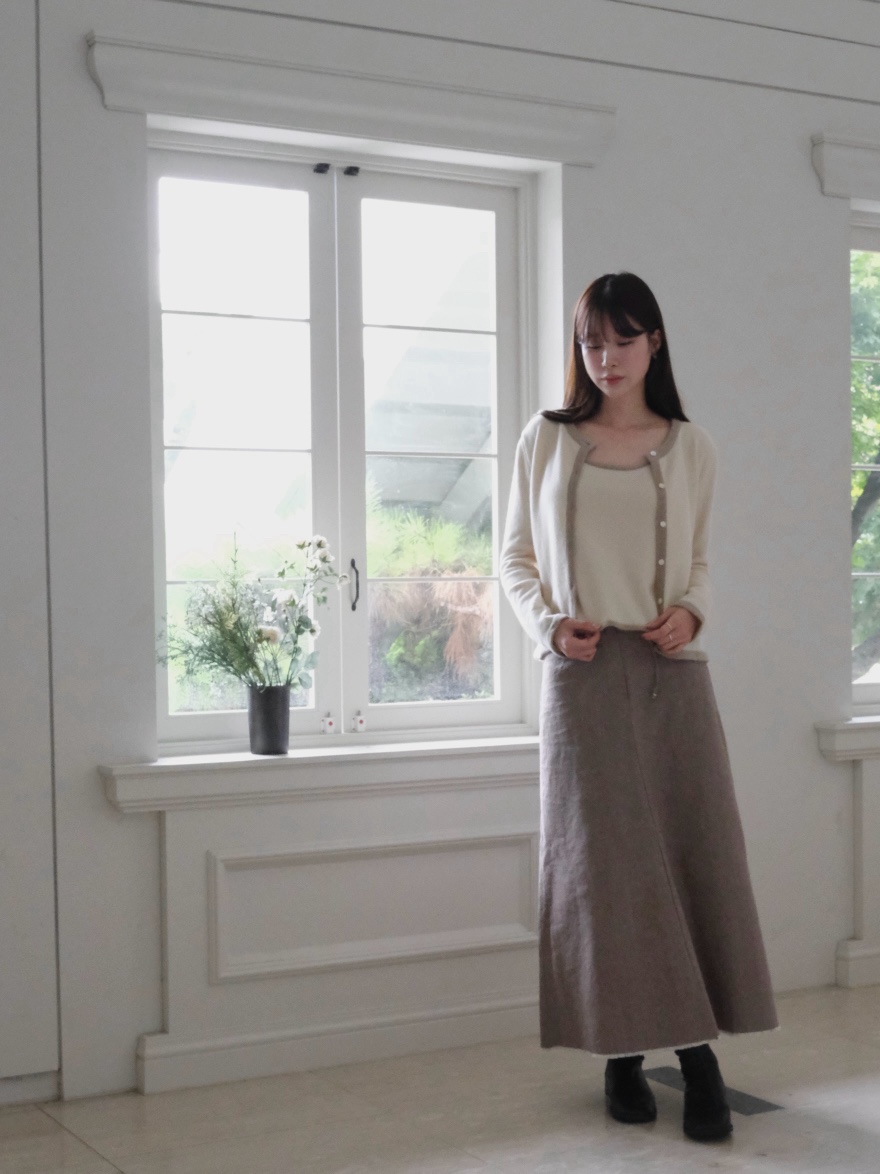 ALATE韓國直郵㊣女裝新品人氣真品熱賣針織衫不含內搭羊絨開衫LEGACY針織衫
