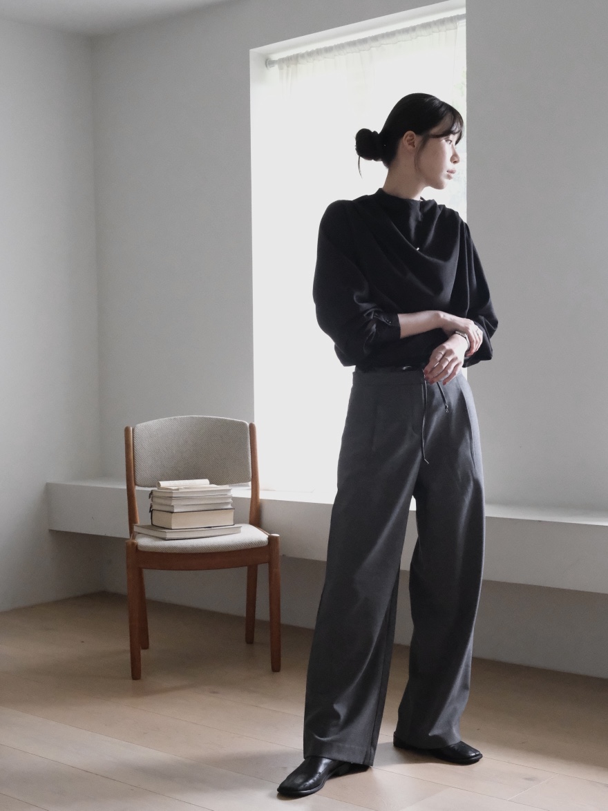 ALATE東大門㊣實拍女士新品時尚人氣職業推薦襯衫蕾絲衫含腰繩LEGACY襯衫/蕾絲衫