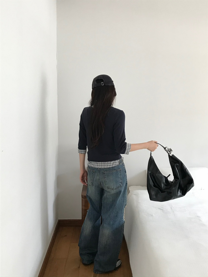 ESCHER韓國直郵㊣女裝新品職業人氣熱賣時尚休閑25秋冬長袖T恤ESCHER長袖T恤