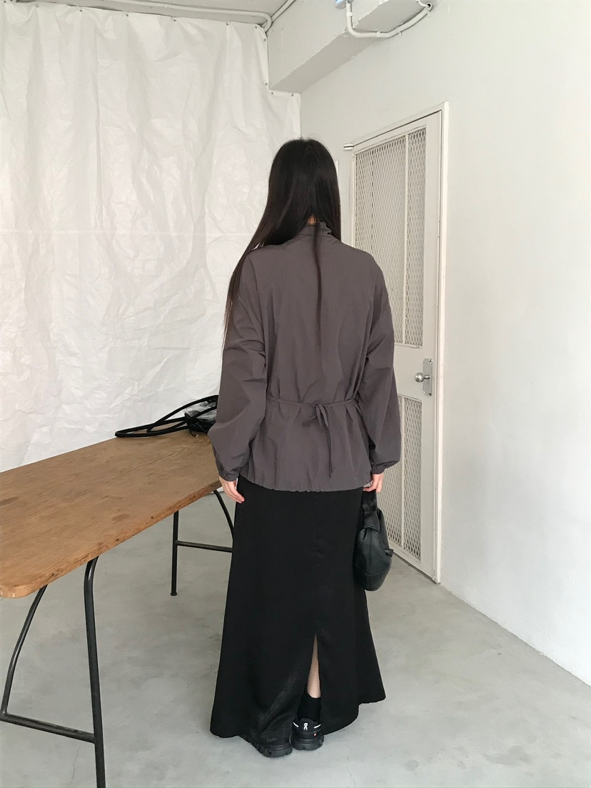 ESCHER東大門㊣實拍女裝新品人氣職業25秋冬夾克不含腰包口袋ESCHER夾克