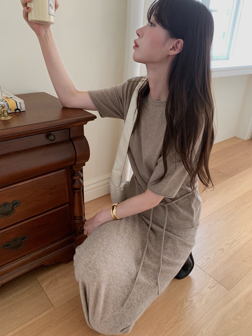 ALATE韓國代購㊣女裝新款25秋冬時尚職業針織衫含腰繩羊毛腰帶LEGACY針織衫