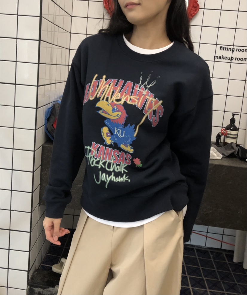 空韓國代購㊣女裝新款休閑真品25秋冬職業熱賣人氣時尚衛衣HANNA-A衛衣