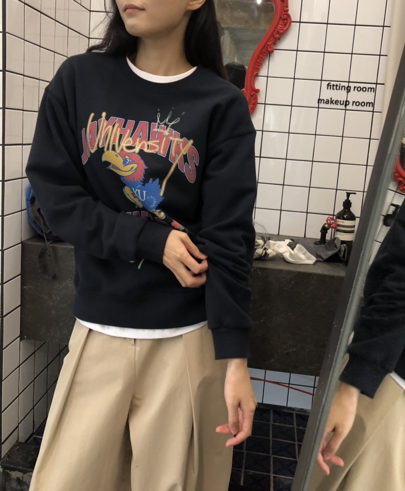 空韓國代購㊣女裝新款休閑真品25秋冬職業熱賣人氣時尚衛衣HANNA-A衛衣