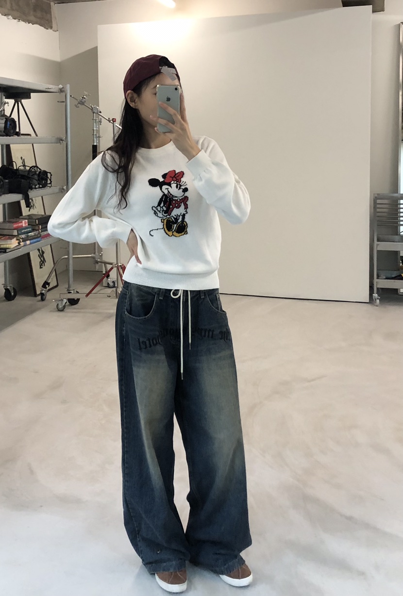 空韓國代購㊣女士新品真品人氣25秋冬休閑熱賣推薦職業針織衫HANNA-A針織衫