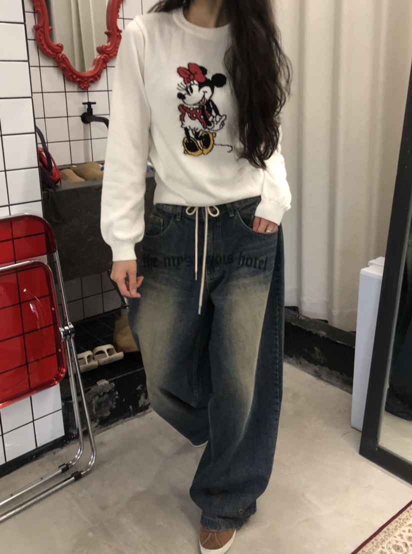空韓國代購㊣女士新品真品人氣25秋冬休閑熱賣推薦職業針織衫HANNA-A針織衫