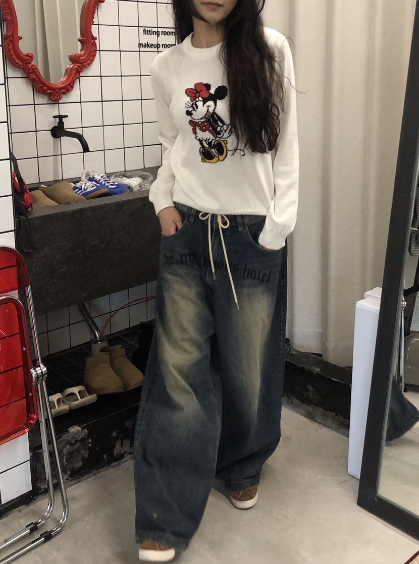 空韓國代購㊣女士新品真品人氣25秋冬休閑熱賣推薦職業針織衫HANNA-A針織衫