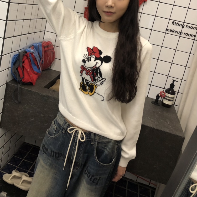 空韓國代購㊣女士新品真品人氣25秋冬休閑熱賣推薦職業針織衫HANNA-A針織衫