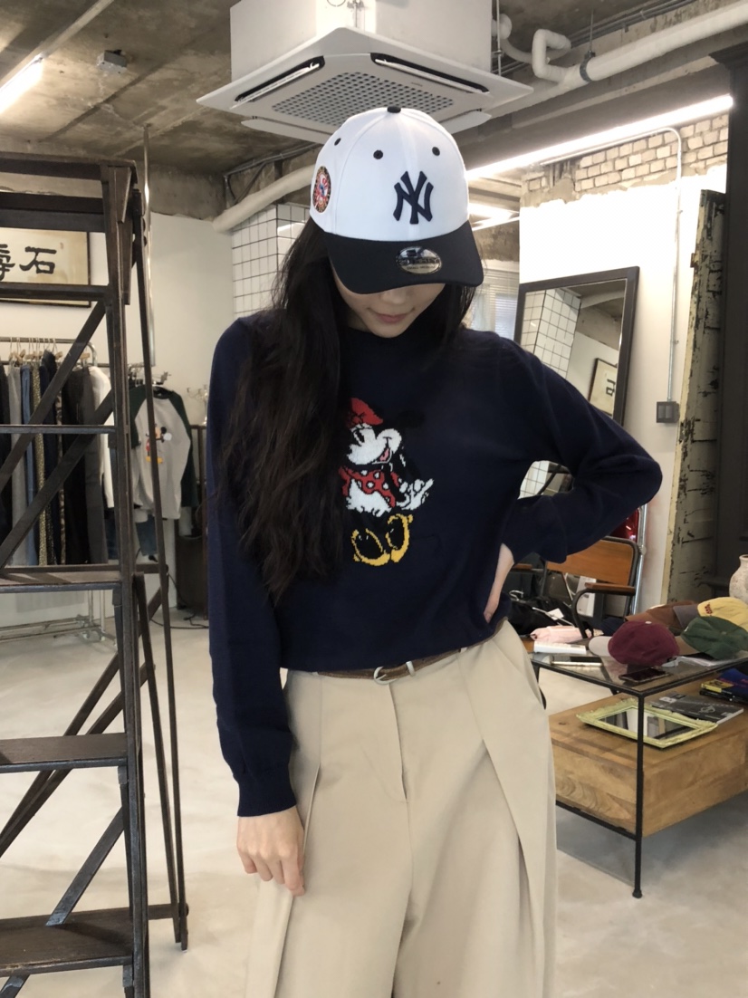 空韓國代購㊣女士新品真品人氣25秋冬休閑熱賣推薦職業針織衫HANNA-A針織衫