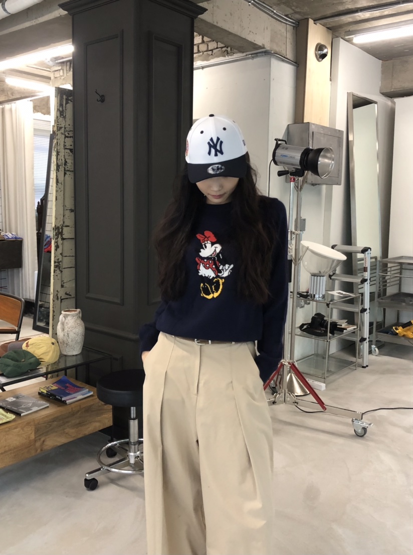 空韓國代購㊣女士新品真品人氣25秋冬休閑熱賣推薦職業針織衫HANNA-A針織衫
