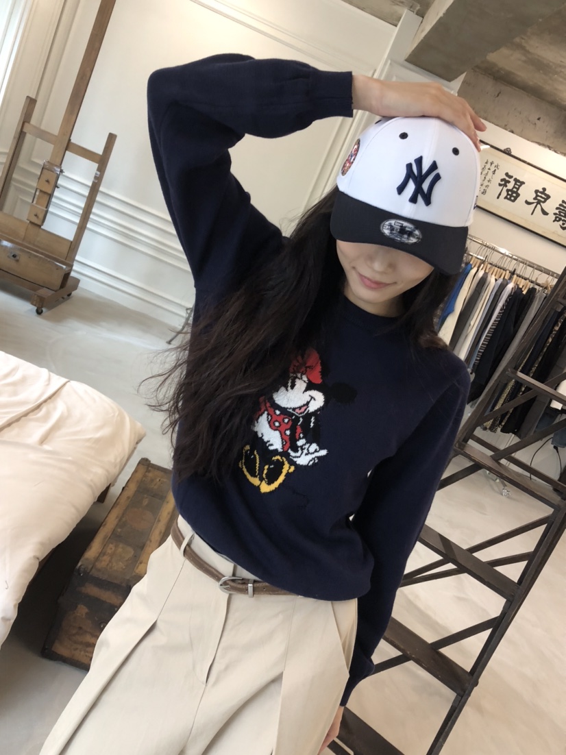 空韓國代購㊣女士新品真品人氣25秋冬休閑熱賣推薦職業針織衫HANNA-A針織衫