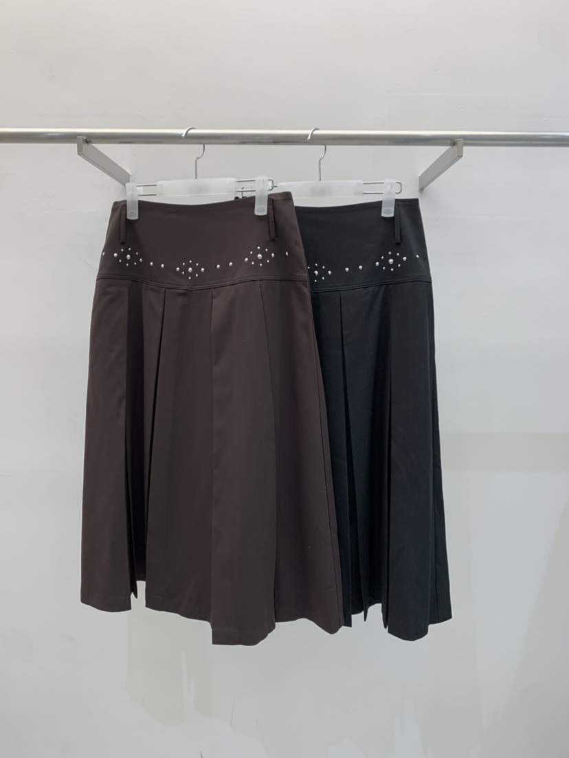 EYEL韓國直郵㊣女裝新品真品職業時尚25秋冬長裙不含腰帶百褶EYEL長裙