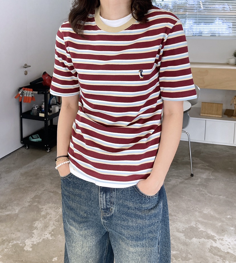 空東大門㊣代購女裝新款職業真品熱賣25秋冬休閑時尚人氣T恤鵝HANNA-AT恤圖色2