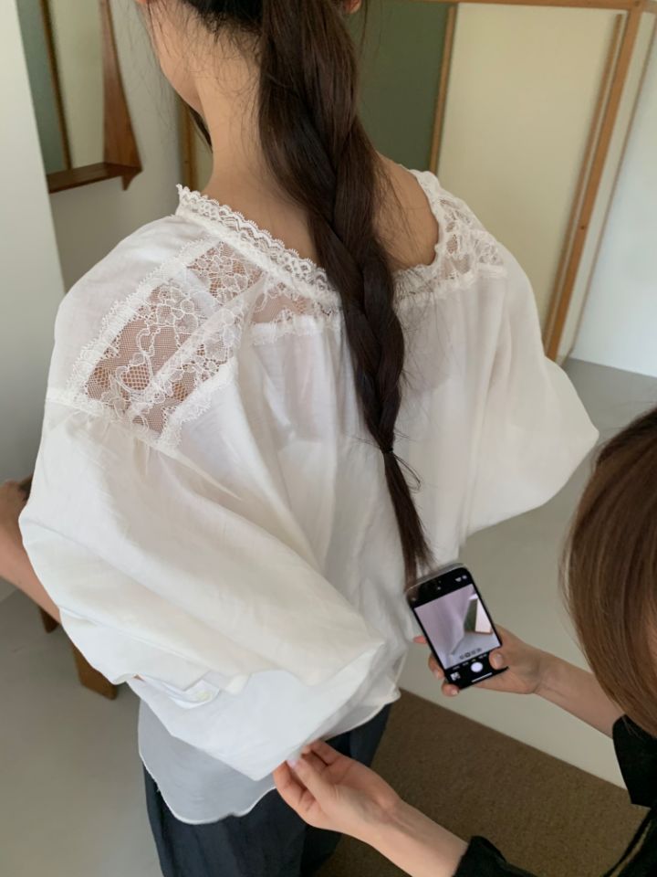 MARE韓國代購㊣女裝新品推薦25秋冬職業人氣熱賣襯衫蕾絲衫MARE襯衫/蕾絲衫
