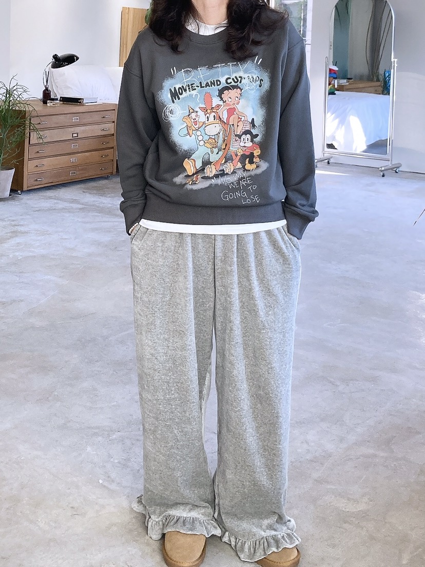 空韓國代購㊣女士新款25秋冬熱賣時尚人氣推薦休閑真品休閑褲HANNA-A休閑褲