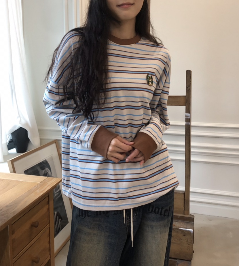 空東大門㊣直郵女裝新品時尚真品熱賣25秋冬人氣推薦長袖T恤HANNA-A長袖T恤