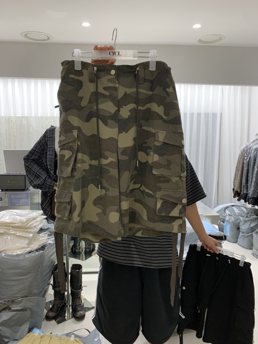 EYEL東大門㊣實拍女士新款休閑熱賣人氣真品25秋冬短褲口袋EYEL短褲圖色1