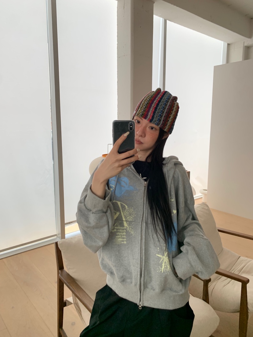 EYEL韓國代購㊣女裝新款時尚職業真品熱賣推薦夾克連帽拉鏈衫EYEL夾克