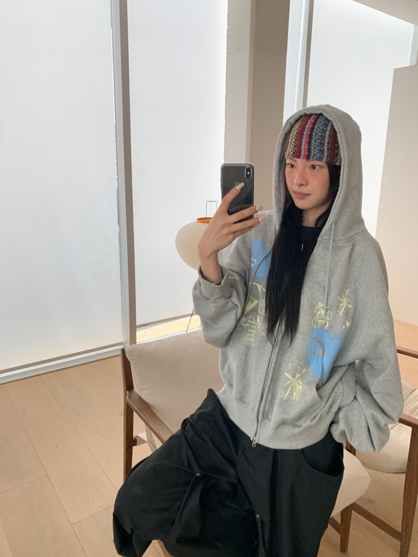 EYEL韓國代購㊣女裝新款時尚職業真品熱賣推薦夾克連帽拉鏈衫EYEL夾克
