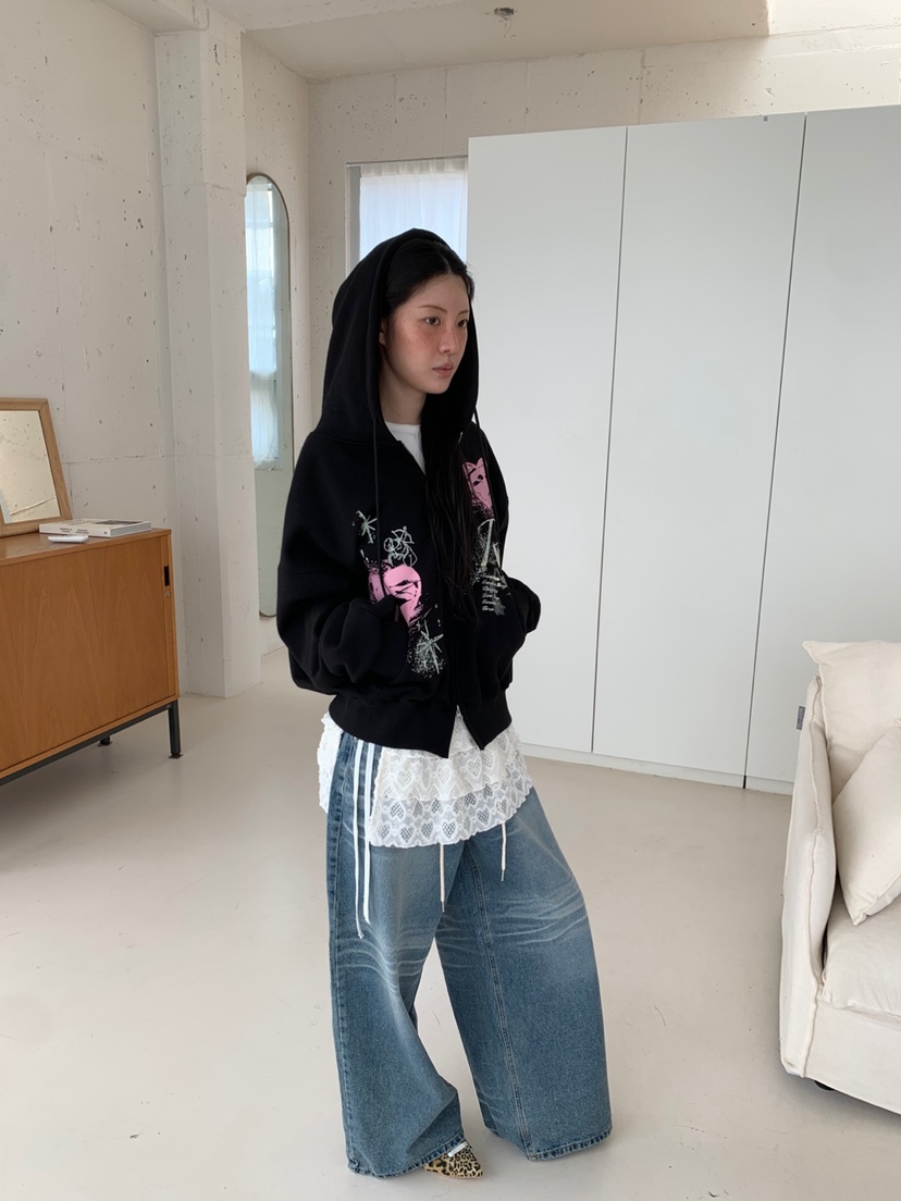 EYEL韓國代購㊣女裝新款時尚職業真品熱賣推薦夾克連帽拉鏈衫EYEL夾克