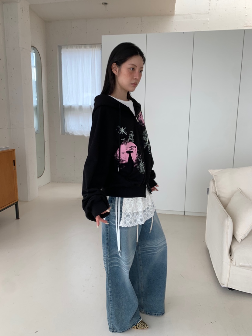 EYEL韓國代購㊣女裝新款時尚職業真品熱賣推薦夾克連帽拉鏈衫EYEL夾克