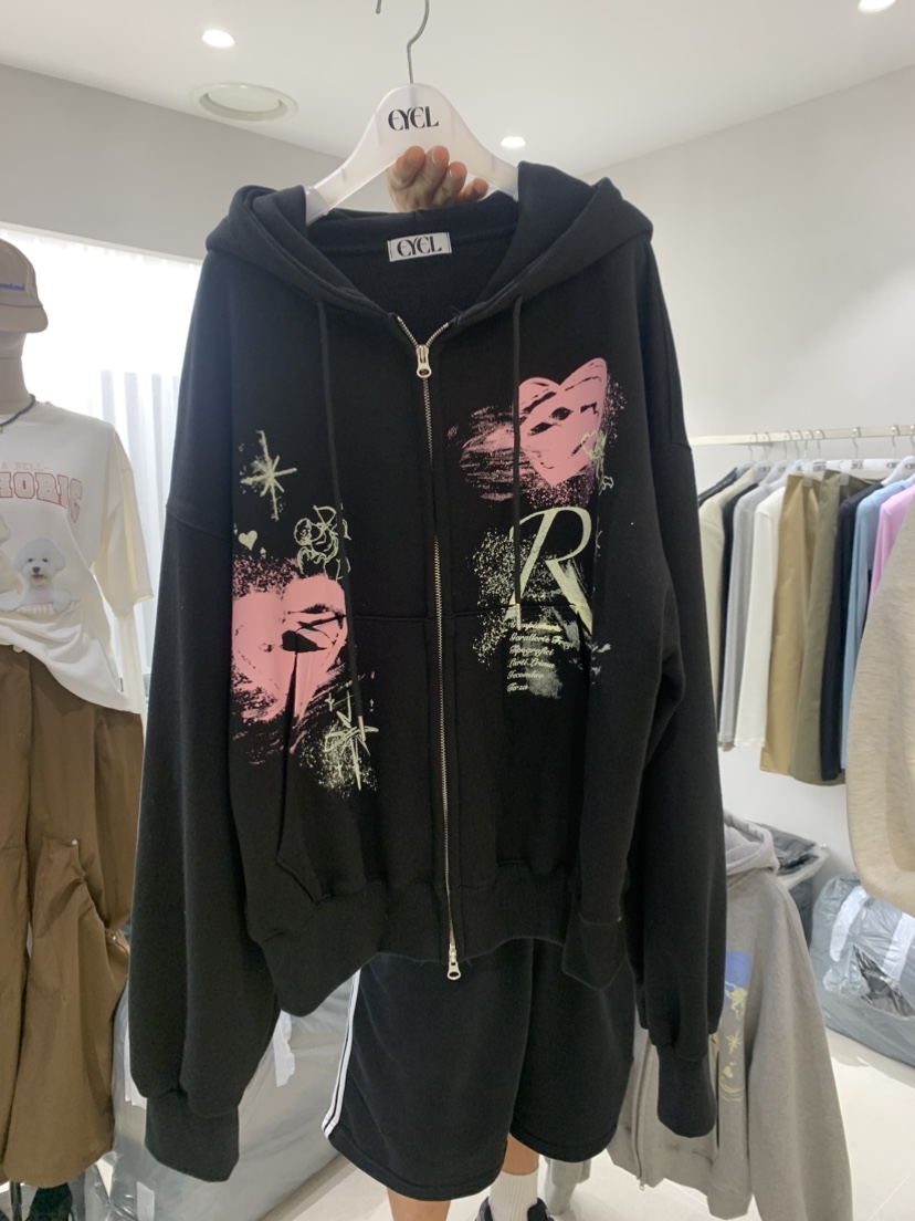 EYEL韓國代購㊣女裝新款時尚職業真品熱賣推薦夾克連帽拉鏈衫EYEL夾克圖色3
