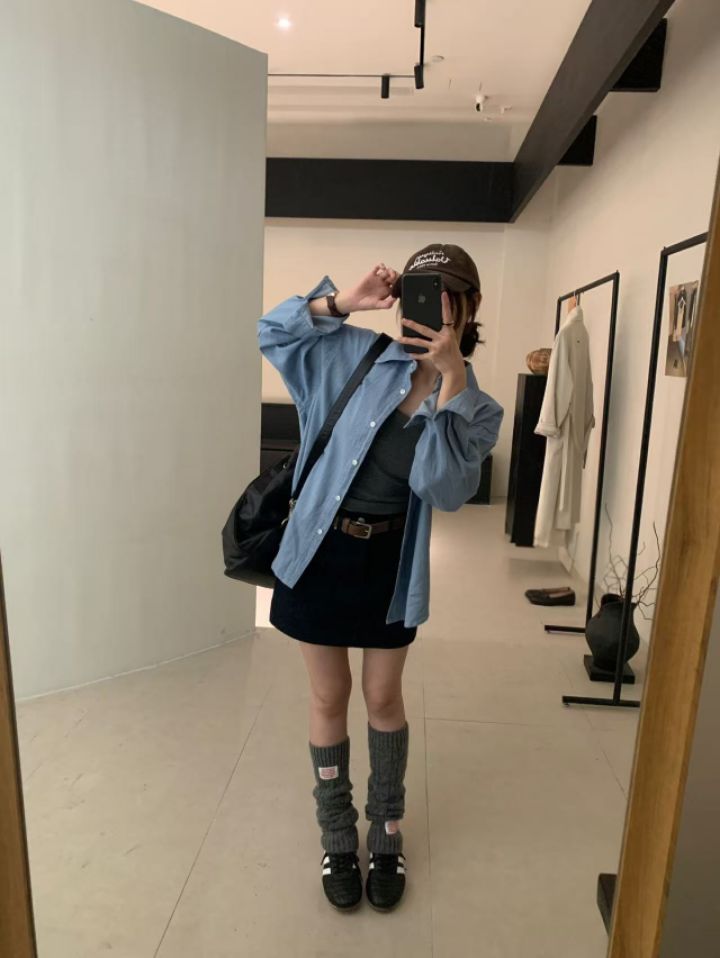 STAY HERE東大門㊣實拍女士新品職業真品休閑時尚襯衫蕾絲衫STAY HERE襯衫/蕾絲衫