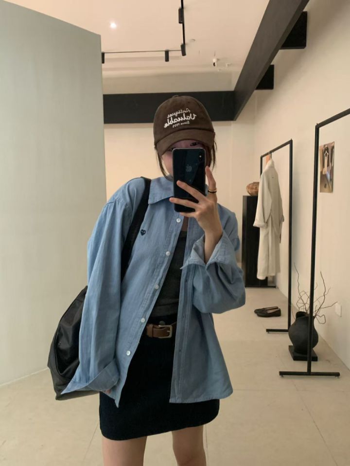 STAY HERE東大門㊣實拍女士新品職業真品休閑時尚襯衫蕾絲衫STAY HERE襯衫/蕾絲衫