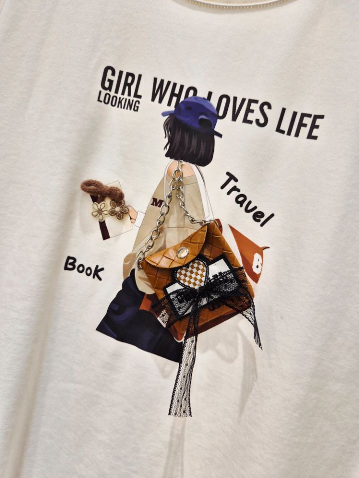 BLING BLING-S韓國直郵㊣女士新品人氣25秋冬職業時尚T恤BLING BLING-ST恤