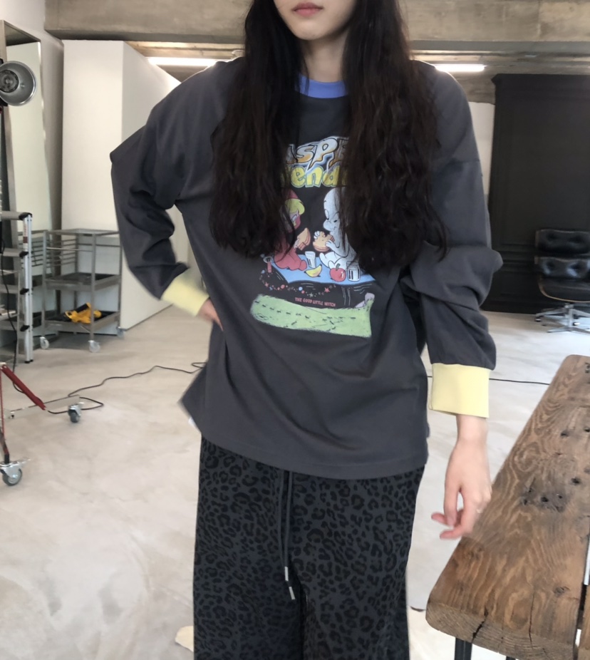 空東大門㊣實拍女士新款職業推薦時尚25秋冬休閑真品長袖T恤HANNA-A長袖T恤