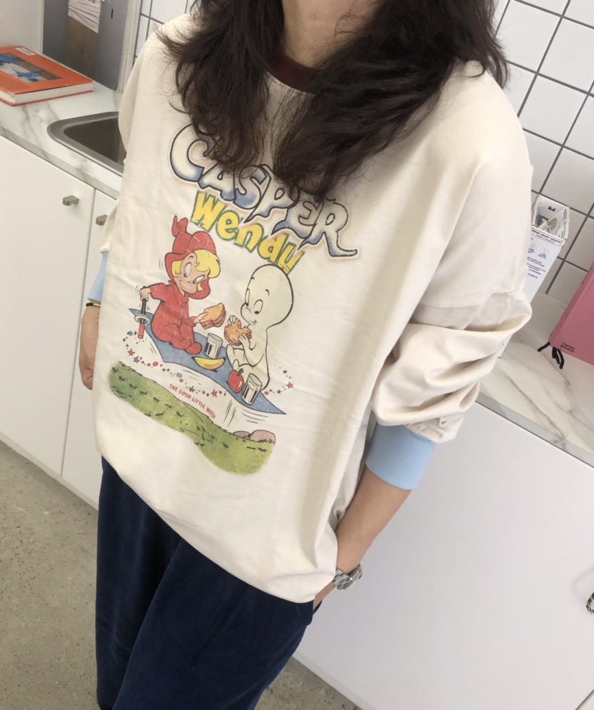 空東大門㊣實拍女士新款職業推薦時尚25秋冬休閑真品長袖T恤HANNA-A長袖T恤