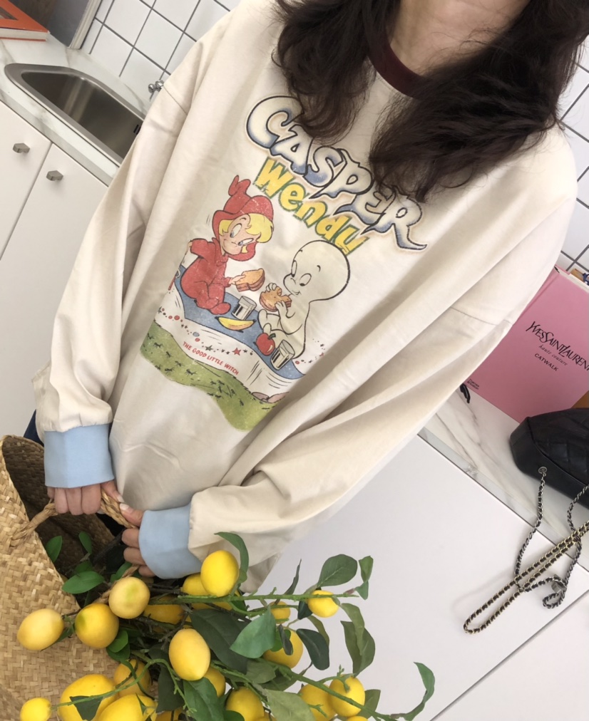 空東大門㊣實拍女士新款職業推薦時尚25秋冬休閑真品長袖T恤HANNA-A長袖T恤