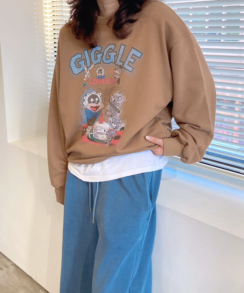 空東大門㊣直郵女士新款熱賣休閑職業25秋冬推薦時尚人氣衛衣HANNA-A衛衣