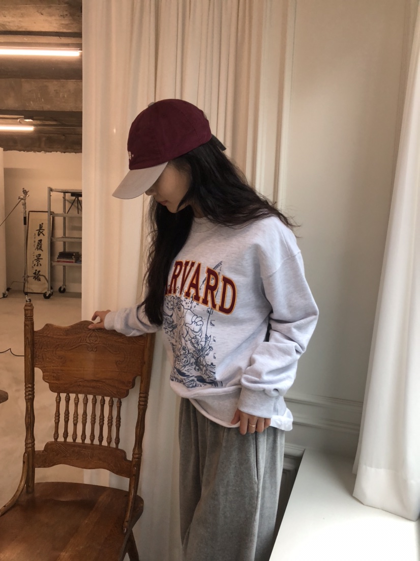 空韓國代購㊣女士新品休閑推薦人氣職業25秋冬真品時尚衛衣HANNA-A衛衣