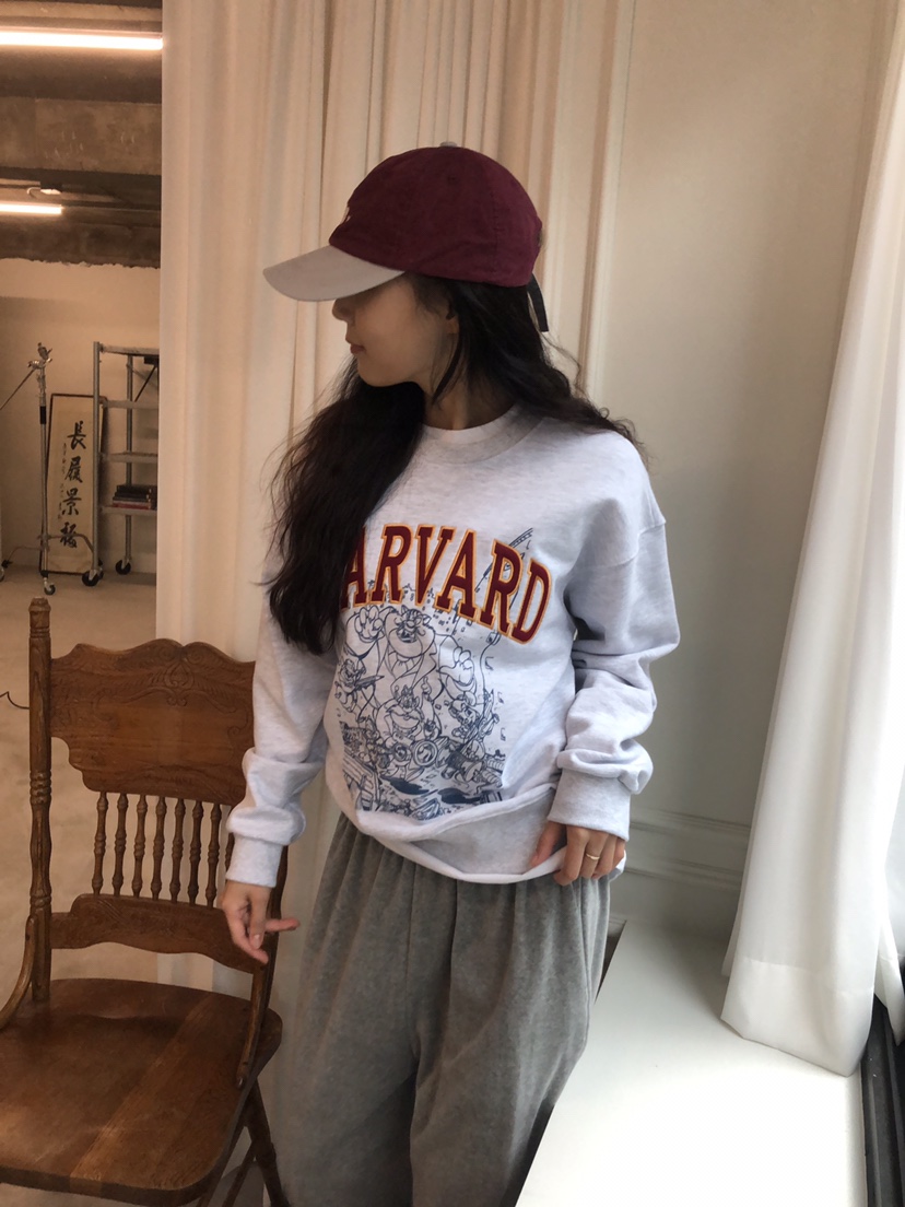 空韓國代購㊣女士新品休閑推薦人氣職業25秋冬真品時尚衛衣HANNA-A衛衣