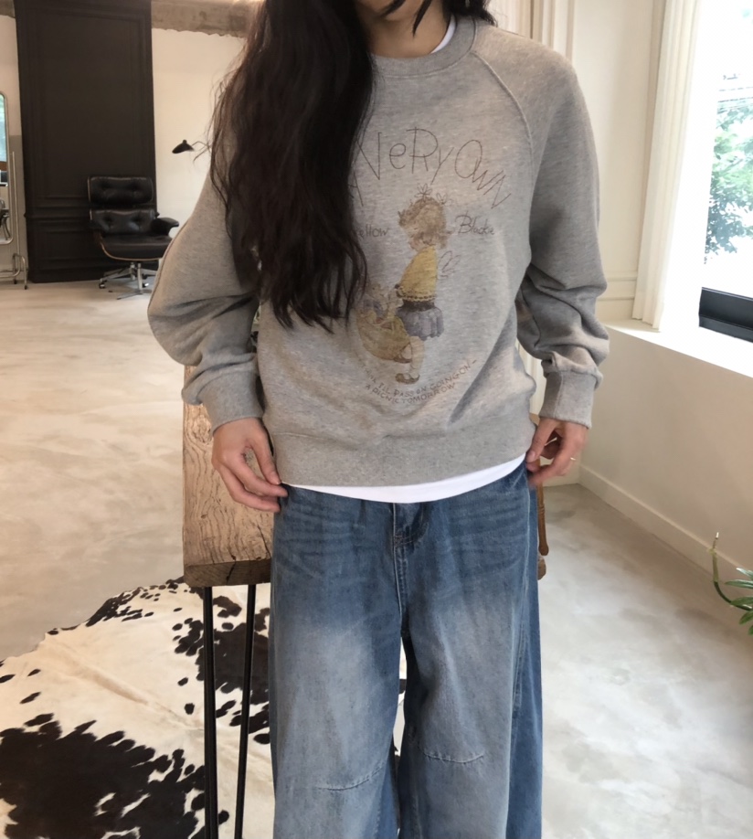 空東大門㊣直郵女裝新款推薦25秋冬時尚職業熱賣休閑人氣衛衣HANNA-A衛衣