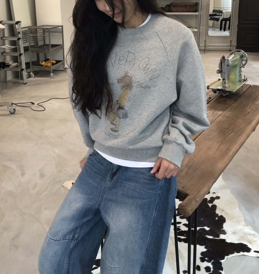 空東大門㊣直郵女裝新款推薦25秋冬時尚職業熱賣休閑人氣衛衣HANNA-A衛衣