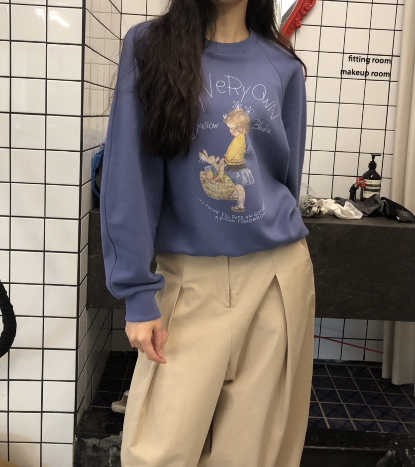 空東大門㊣直郵女裝新款推薦25秋冬時尚職業熱賣休閑人氣衛衣HANNA-A衛衣