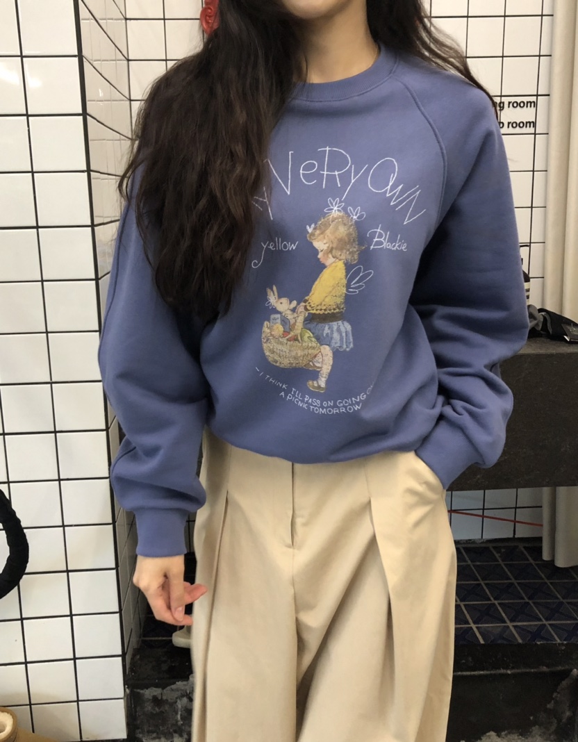 空東大門㊣直郵女裝新款推薦25秋冬時尚職業熱賣休閑人氣衛衣HANNA-A衛衣