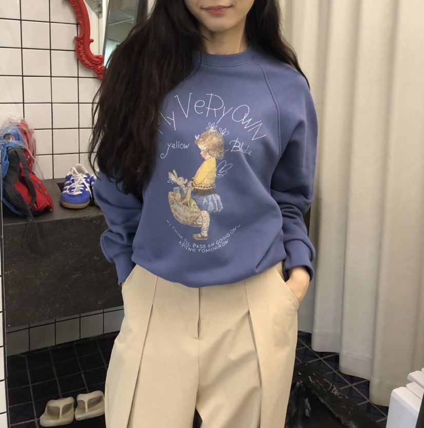 空東大門㊣直郵女裝新款推薦25秋冬時尚職業熱賣休閑人氣衛衣HANNA-A衛衣