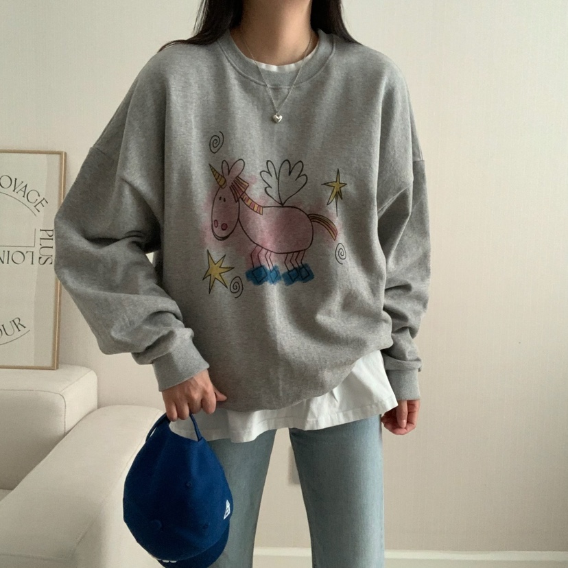FROMJINI東大門㊣實拍女裝新品熱賣時尚推薦25秋冬人氣衛衣FROMJINI衛衣