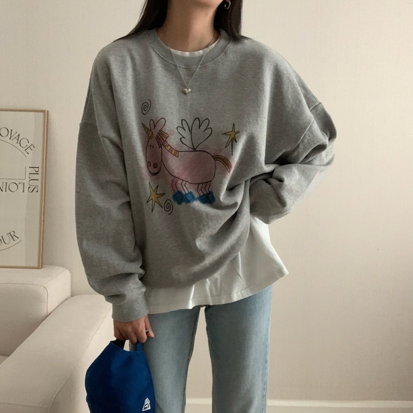 FROMJINI東大門㊣實拍女裝新品熱賣時尚推薦25秋冬人氣衛衣FROMJINI衛衣