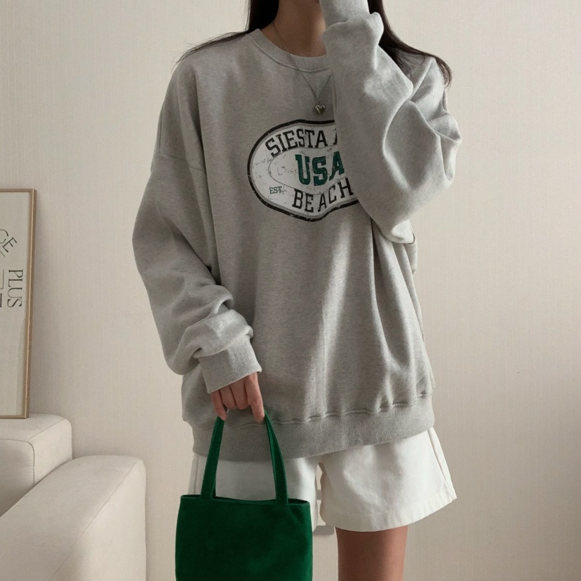 HELLO JINI韓國代購㊣女裝新品25秋冬時尚熱賣真品人氣衛衣HELLO JINI衛衣