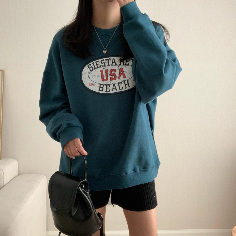 HELLO JINI韓國代購㊣女裝新品25秋冬時尚熱賣真品人氣衛衣HELLO JINI衛衣