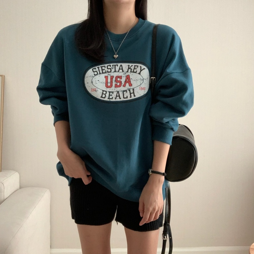HELLO JINI韓國代購㊣女裝新品25秋冬時尚熱賣真品人氣衛衣HELLO JINI衛衣