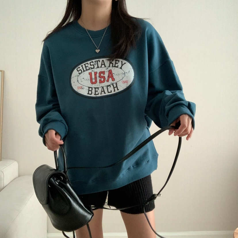 HELLO JINI韓國代購㊣女裝新品25秋冬時尚熱賣真品人氣衛衣HELLO JINI衛衣