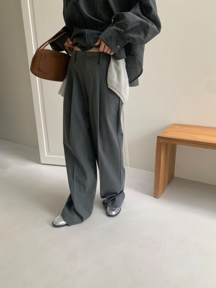 MARE韓國直郵㊣女裝新款休閑25秋冬時尚熱賣推薦休閑褲羊毛MARE休閑褲圖色2