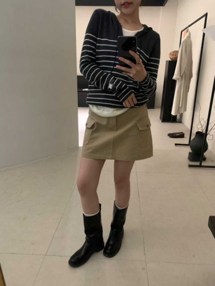 STAY HERE東大門㊣代購女士新款職業休閑人氣短裙含腰帶套裝STAY HERE短裙