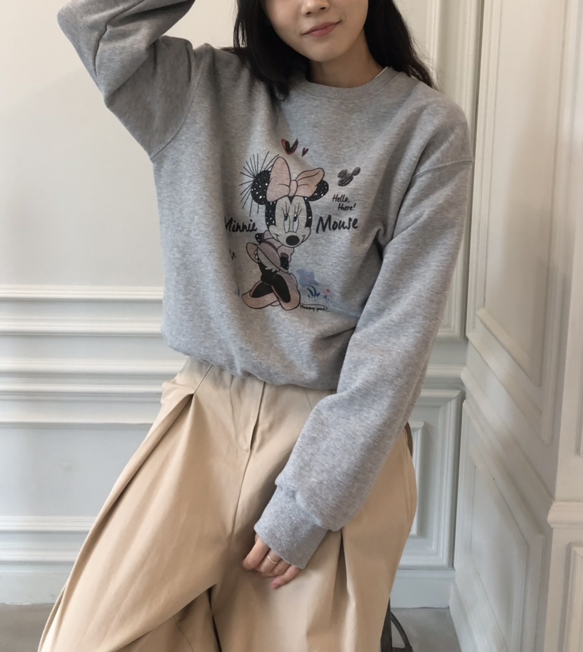 空韓國代購㊣女裝新品真品人氣休閑熱賣職業推薦時尚25秋冬衛衣HANNA-A衛衣