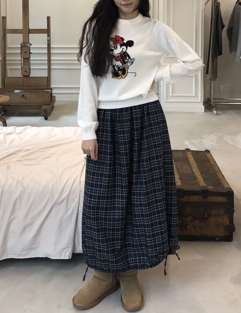 空韓國直郵㊣女裝新款休閑推薦真品熱賣時尚25秋冬人氣長裙HANNA-A長裙
