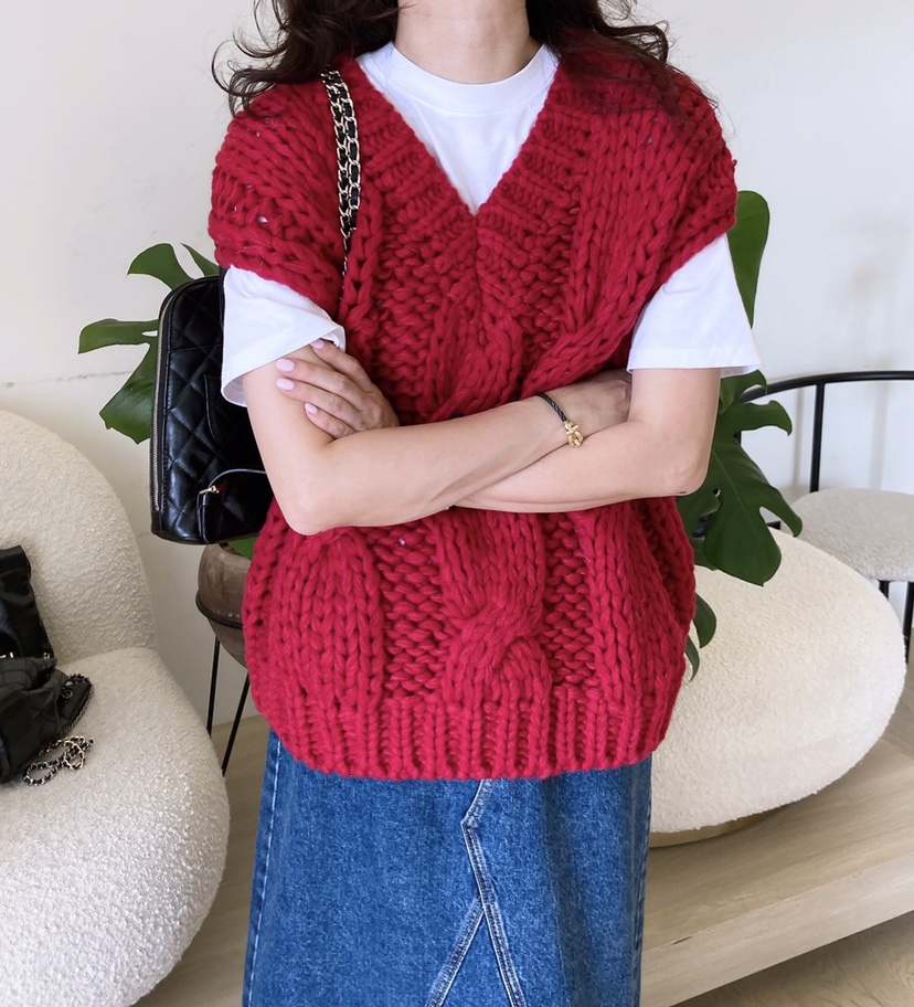 空東大門㊣實拍女士新品熱賣真品25秋冬人氣時尚針織衫手工HANNA-A針織衫